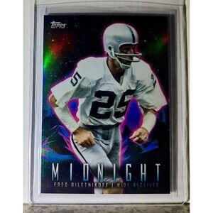 Fred Biletnikoff 2023 Topps Midnight NFL #337 Football Card Oakland Raiders